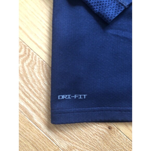 Nike Dri-Fit NCAA Georgetown Hoyas 1/4 Zip Pullover Size Medium Navy Blue - Picture 3 of 11